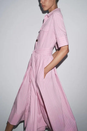 Vestido Belle com Laço na Cintura - Elegância e Sofisticação