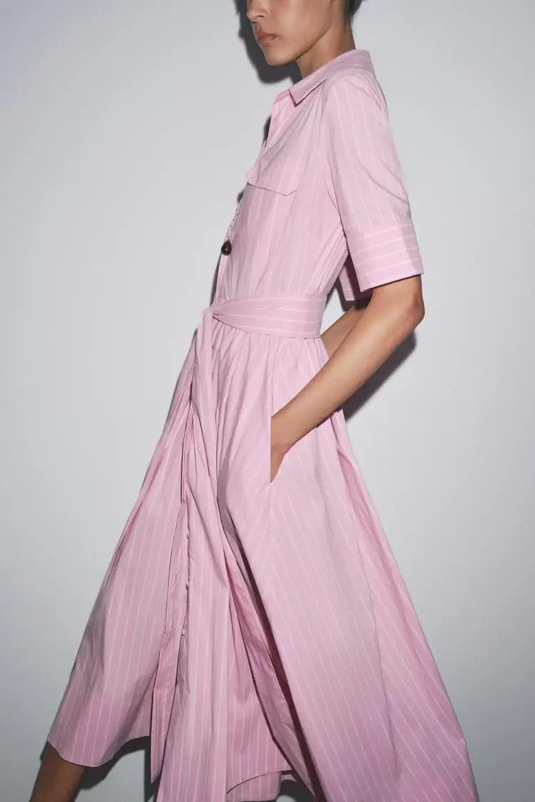 Vestido Belle com Laço na Cintura - Elegância e Sofisticação