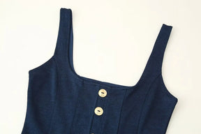 Conjunto Alfaiataria Linéa Classique - Top Curto com Botões & Calça Flare de Cintura Média