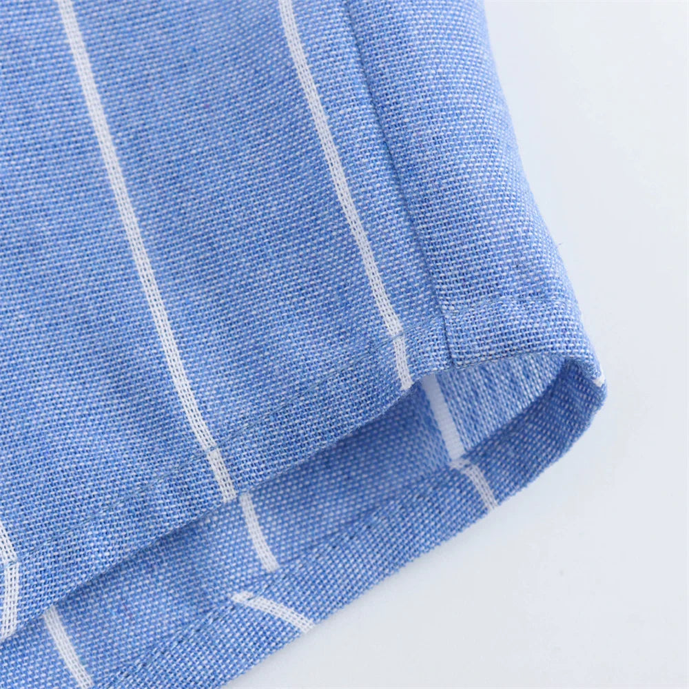 Conjunto camisa e shorts Listrado - Novidade