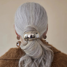 Elástico de Cabelo Vintage Feminino – Metal