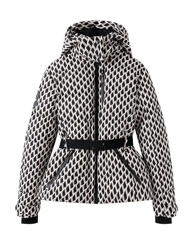 Parka Feminina com Cinto e Gola Alta – Luxo e Conforto para o Inverno