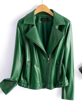 Jaqueta Feminina em Couro de Cabra (Pelica) – Modelo Curto com Acabamento Impecável