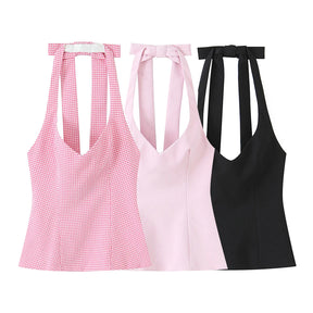 Top Halter com Laço nas Costas