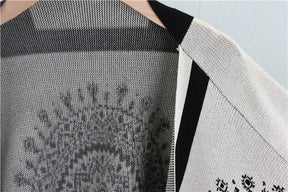 Conjunto Feminino 3 Peças em Tricô – Blusa, Pashmina e Calça Pantalona Cintura Alta