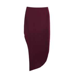 Conjunto Assimétrico Retrô Chic com Top de Amarração e Saia Midi com Fenda – Elegância de Verão em Silhueta Esculpida