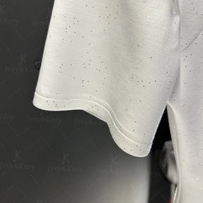 T-shirt Bordada Con detalhes - algodão